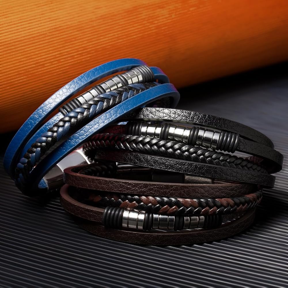 【SPERONE】24SS★ [Real Leather] Rope Layered Bracelet SPERONE】24SS☆ [Real Leather] Rope Layered Bracelet